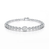 1.78 CT Pear Shape Lab Grown Diamond Bracelet